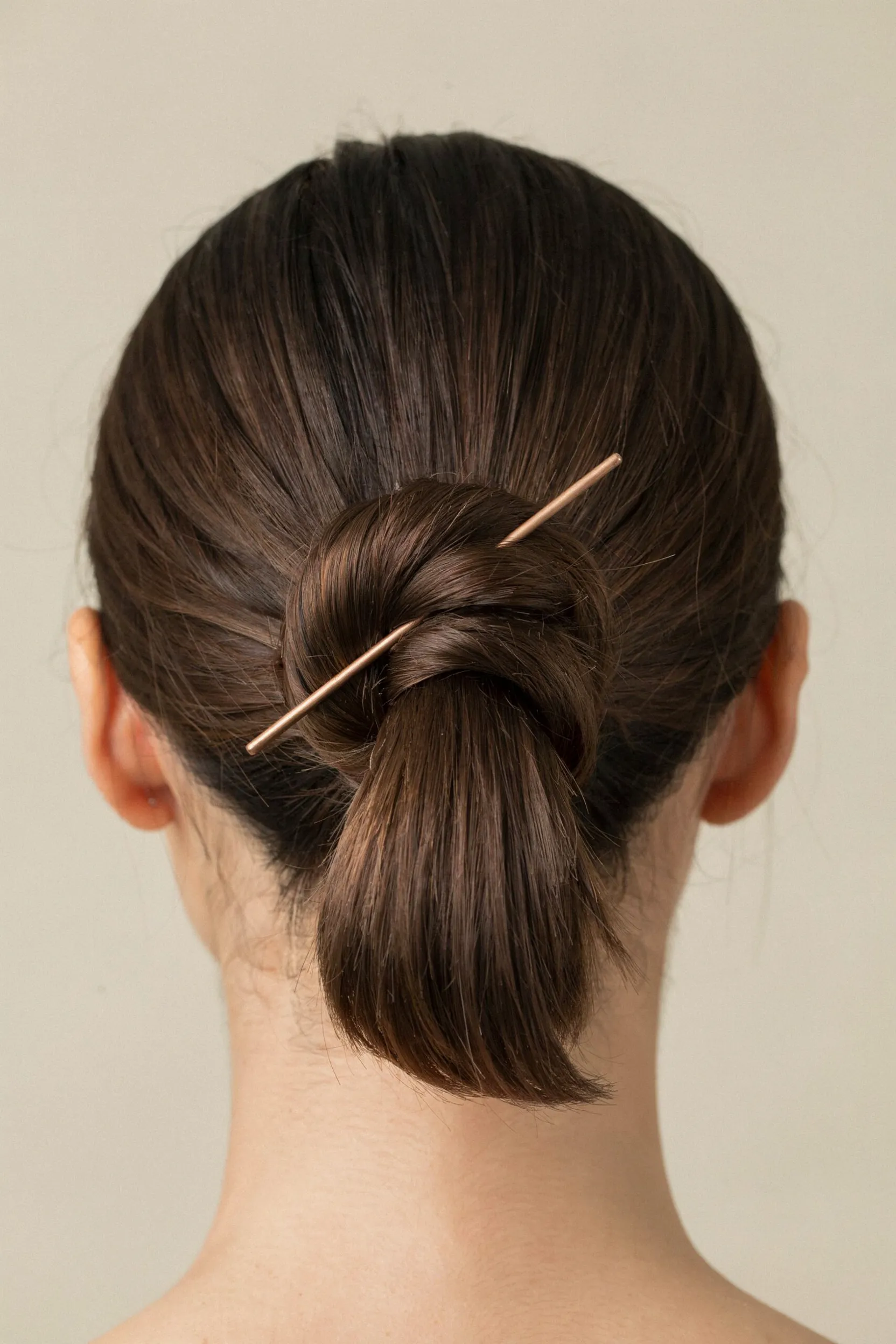 wrapped ponytail bun