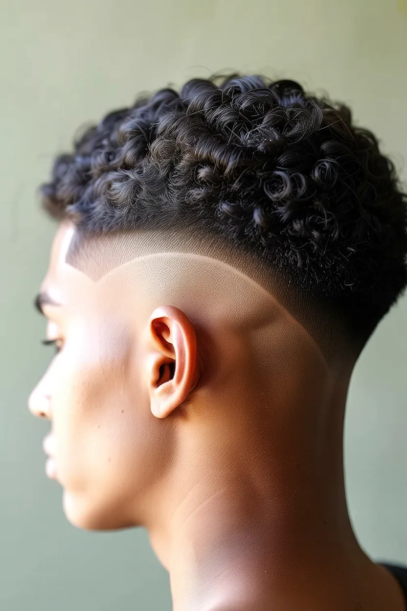 subtle undercut coil taper