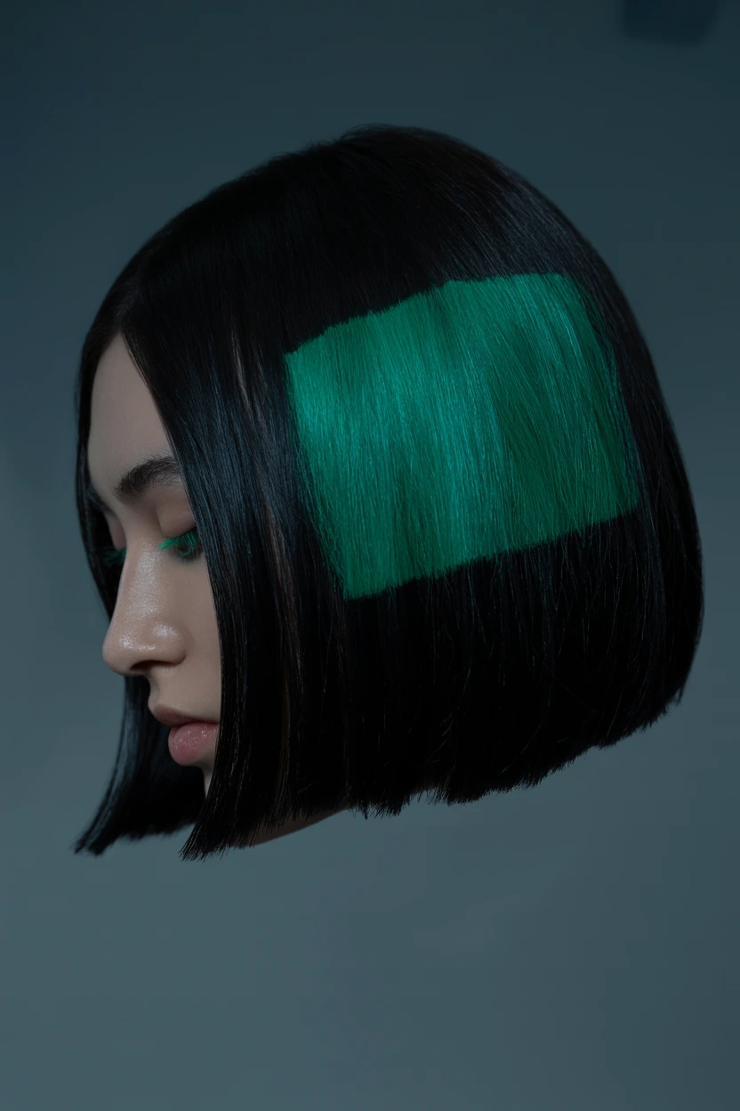 emerald green side block