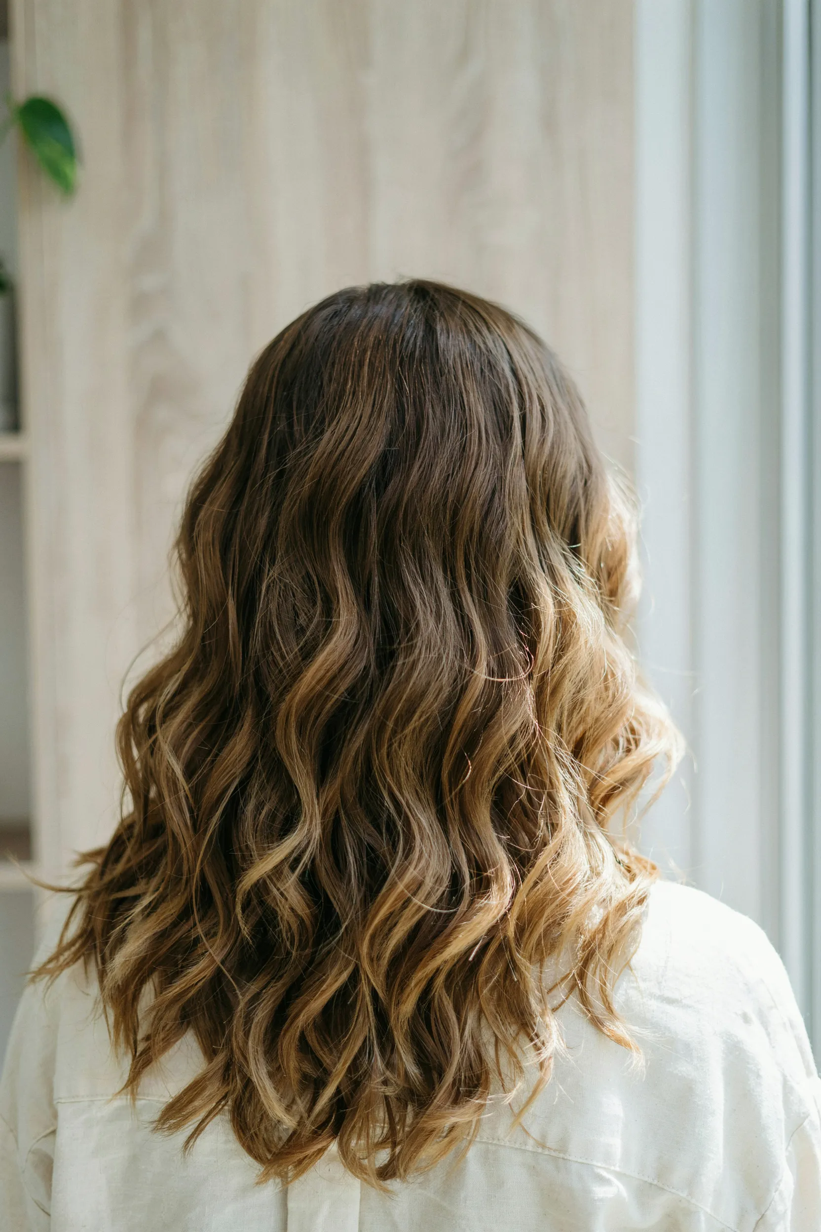 glazed caramel balayage curls