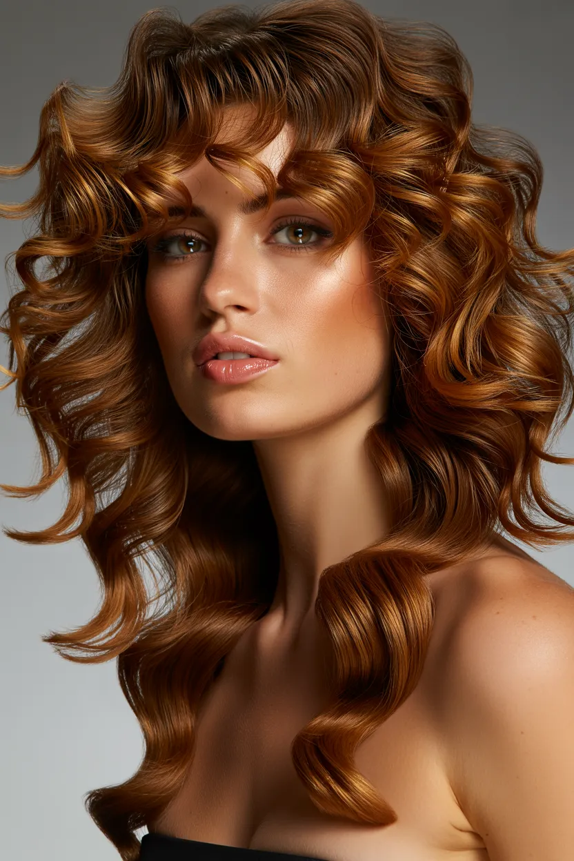 voluminous blowout curls