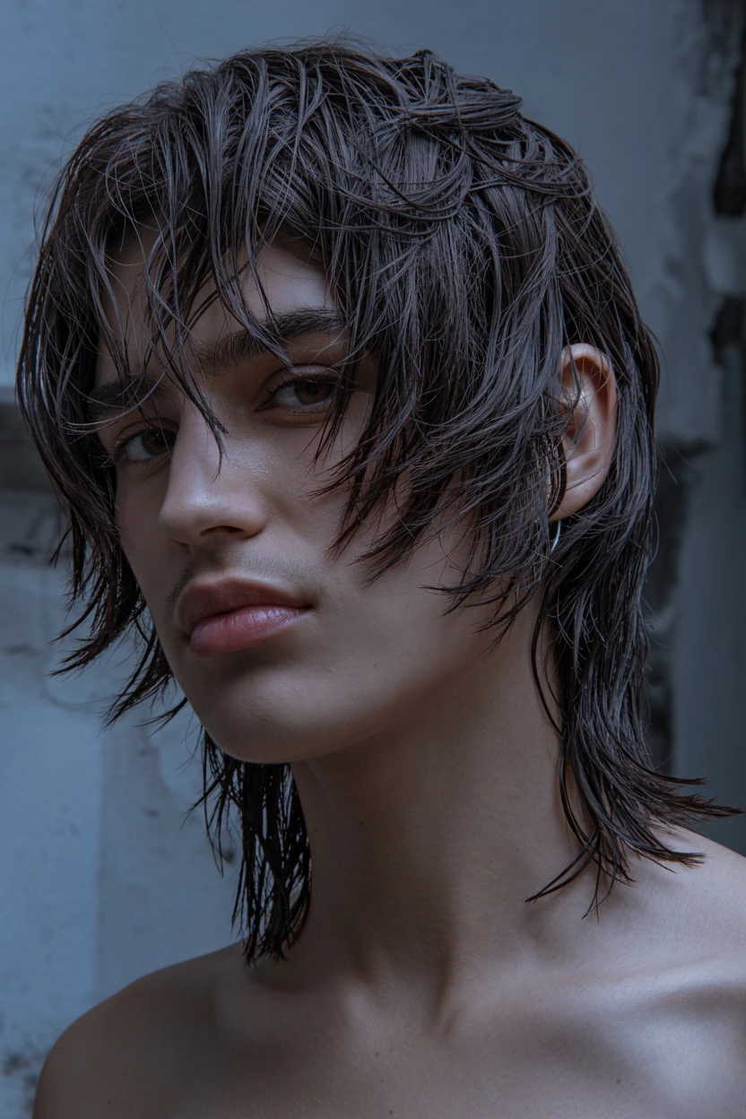 grown out mullet cut