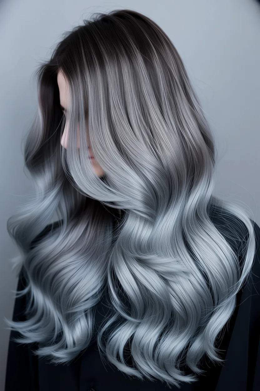 cool ashy balayage