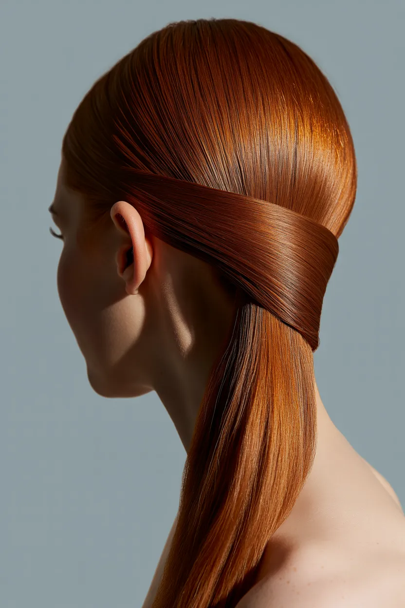 wrapped ponytail
