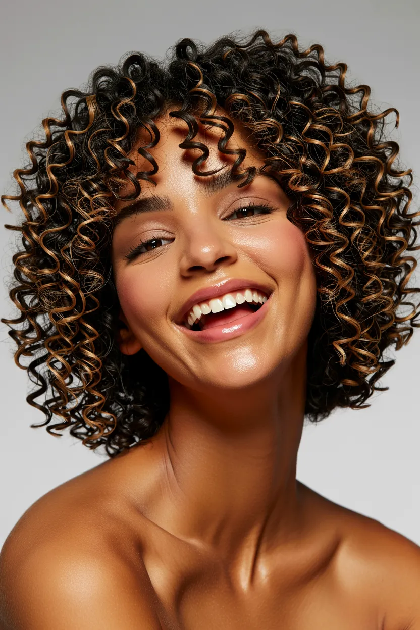 curly blunt bob
