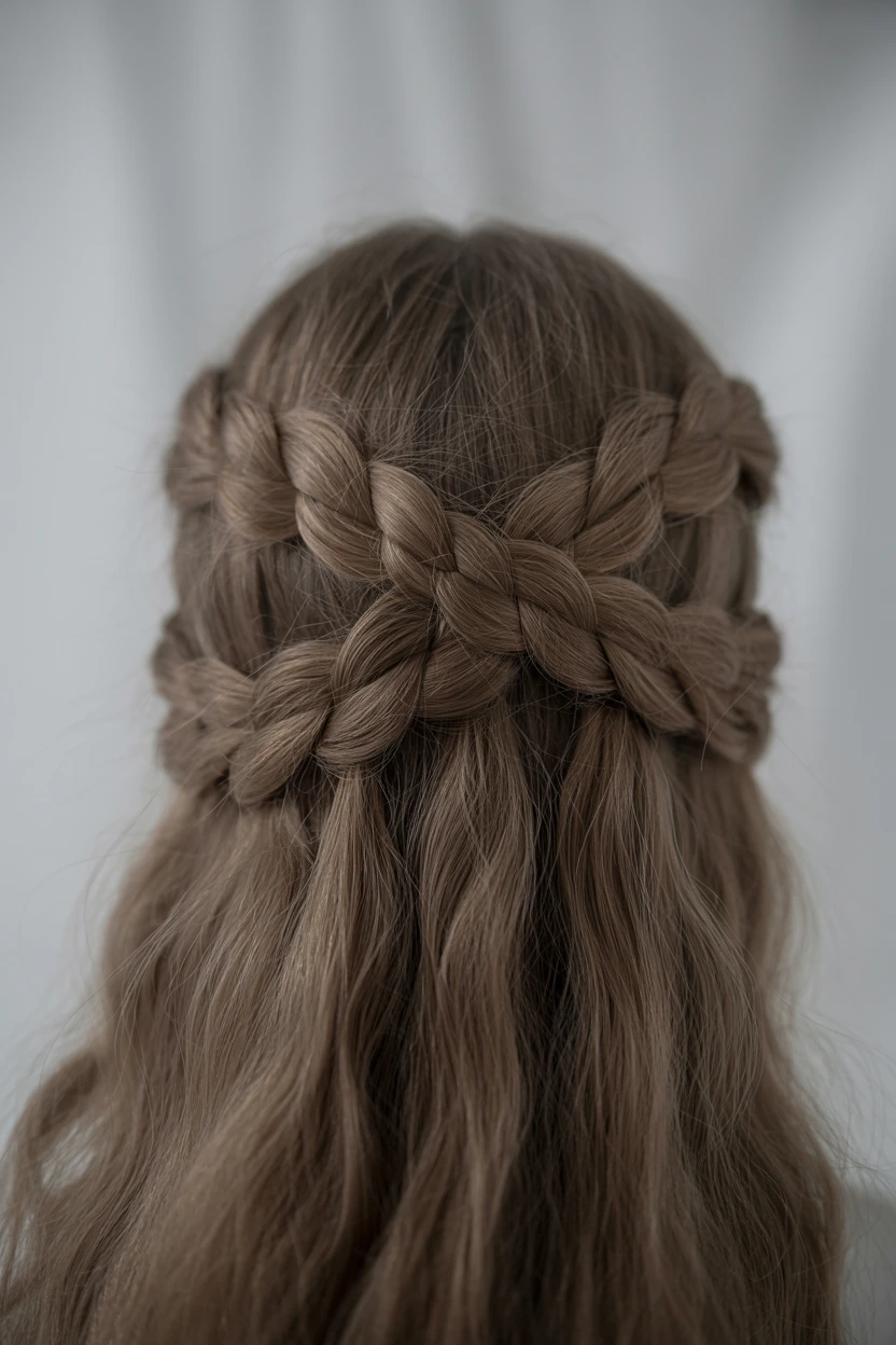 interlocked halo braids