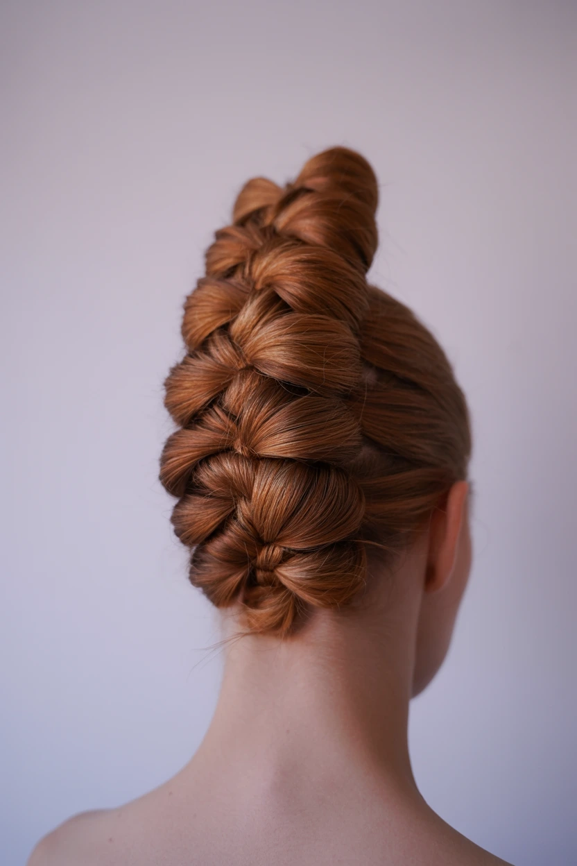 vertical loop updo