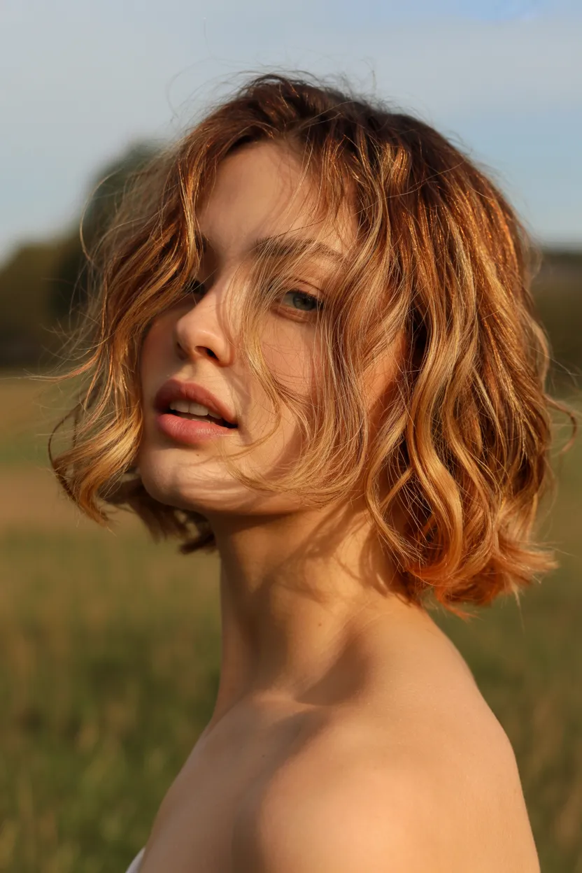 voluminous blowout with soft fringes