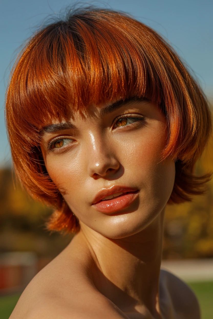 warm copper retro bowl