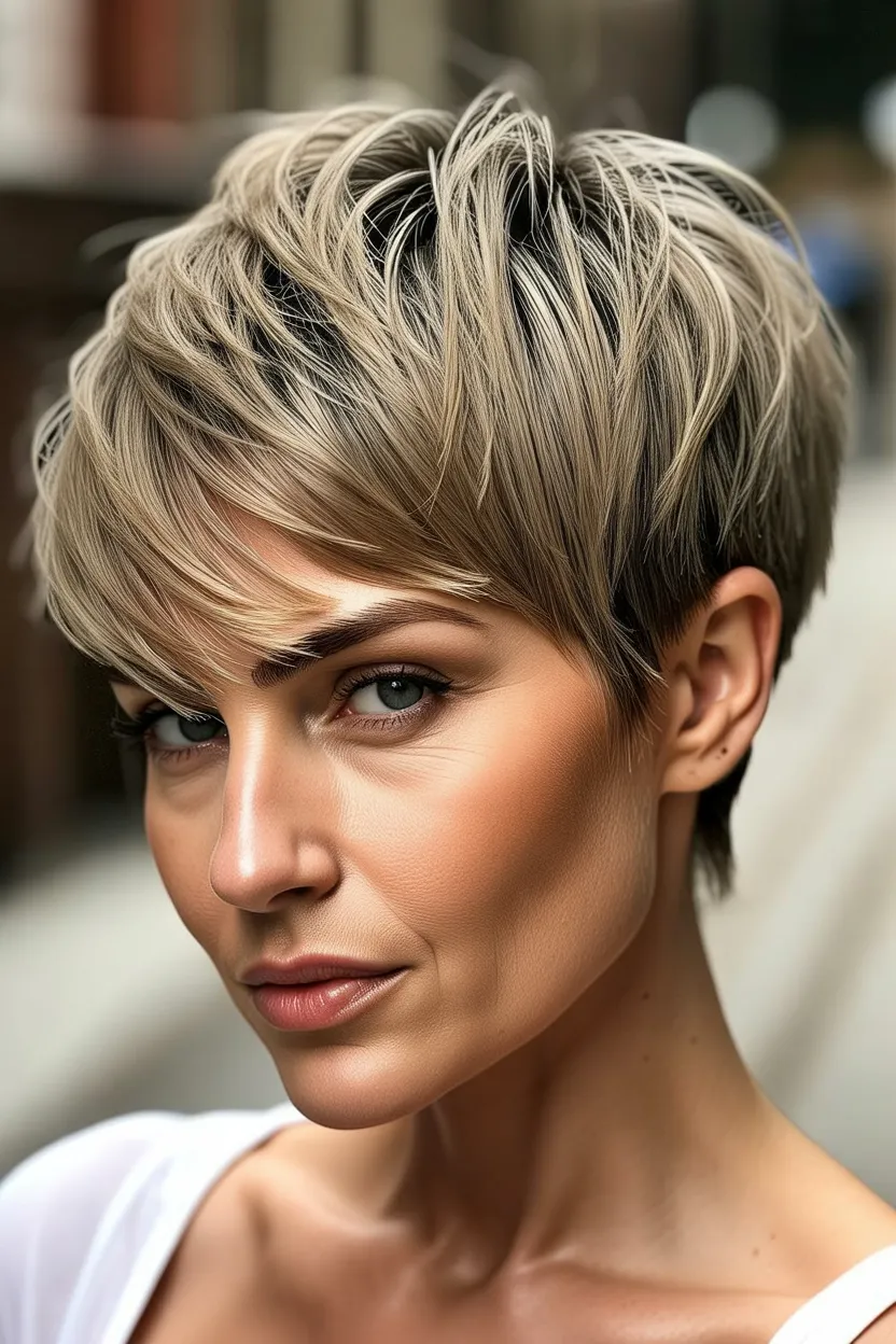textured pixie cut