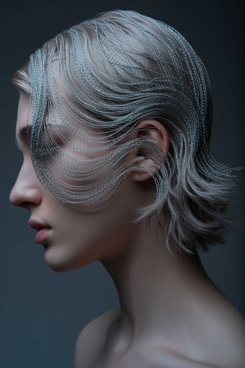 cascading wire tresses