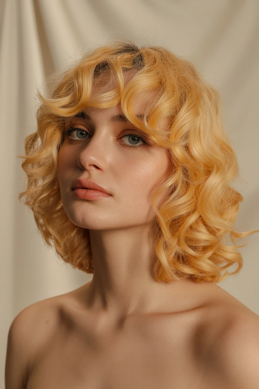 curling iron textured bowl