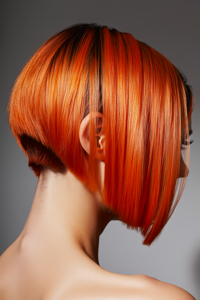 copper tapered bob