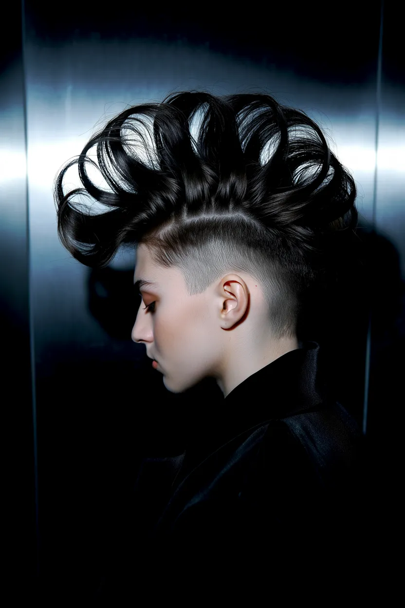 undercut coiled top