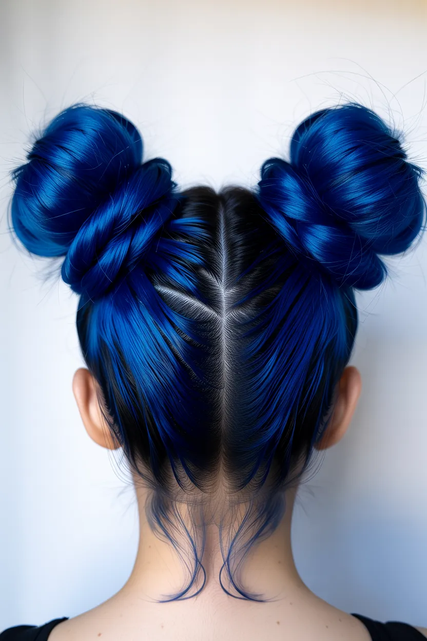 space bun updo