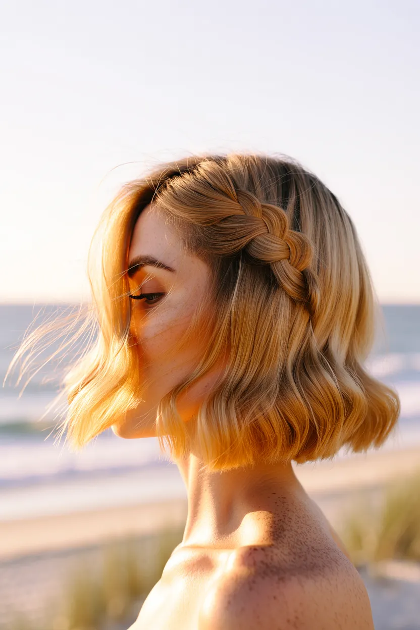 braided accent bob