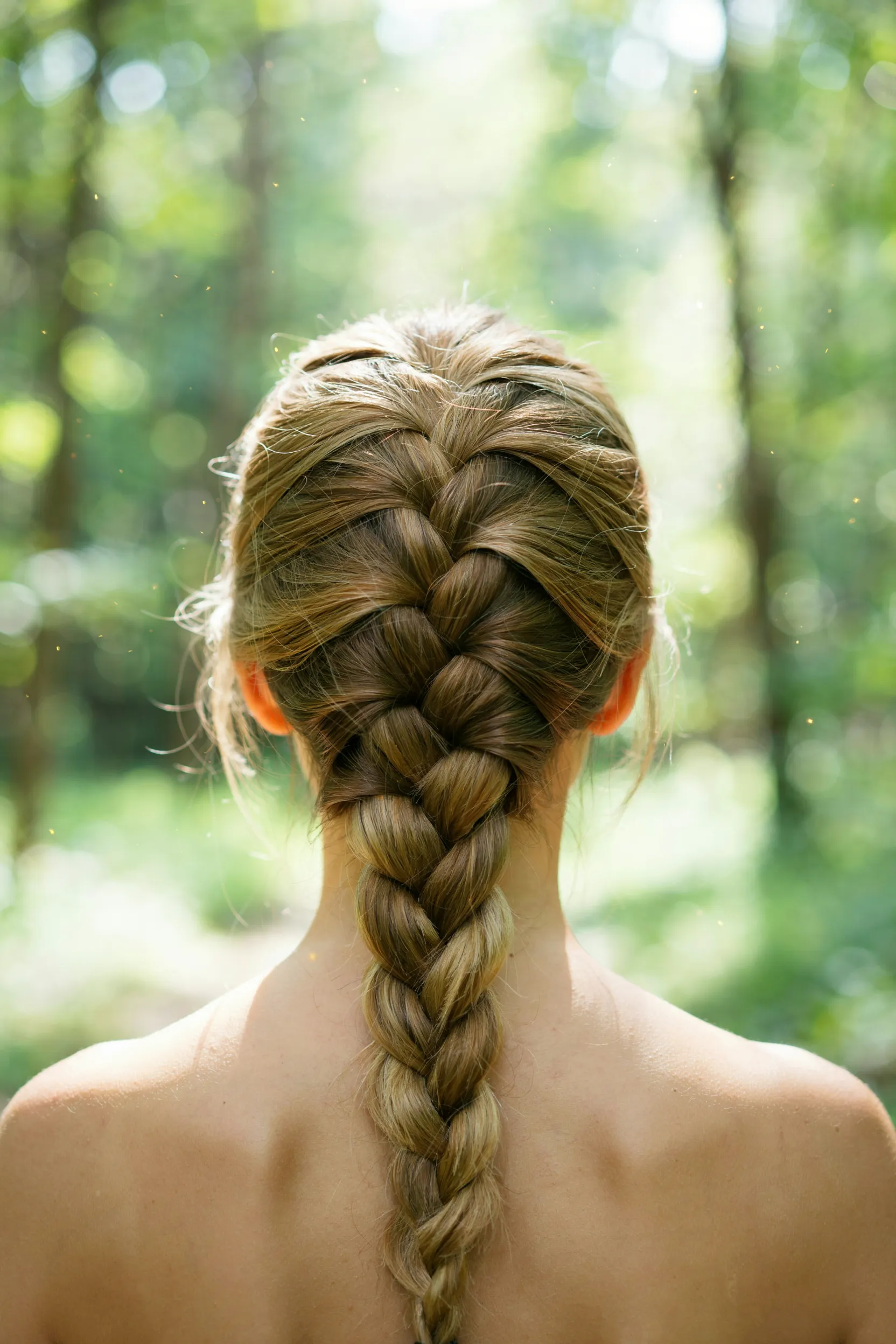 sunlight-infused french braid