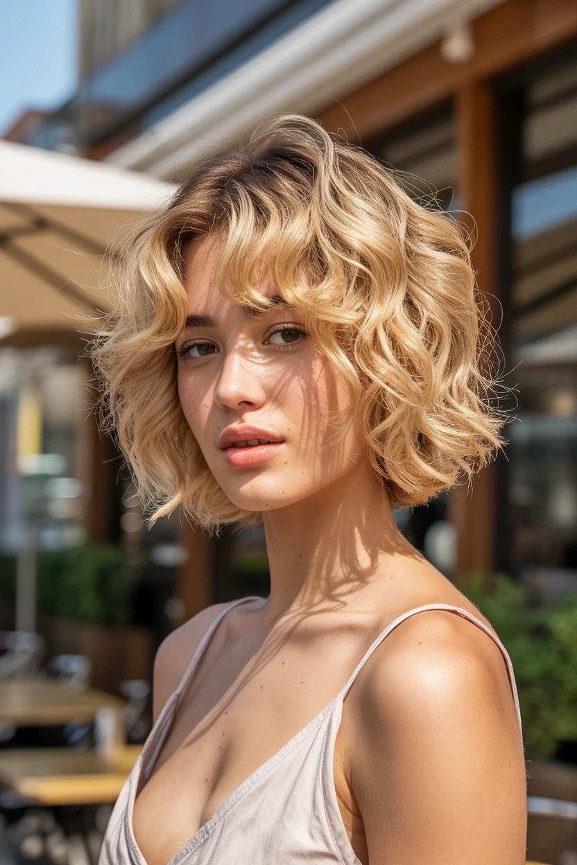 soft waves curtain bangs