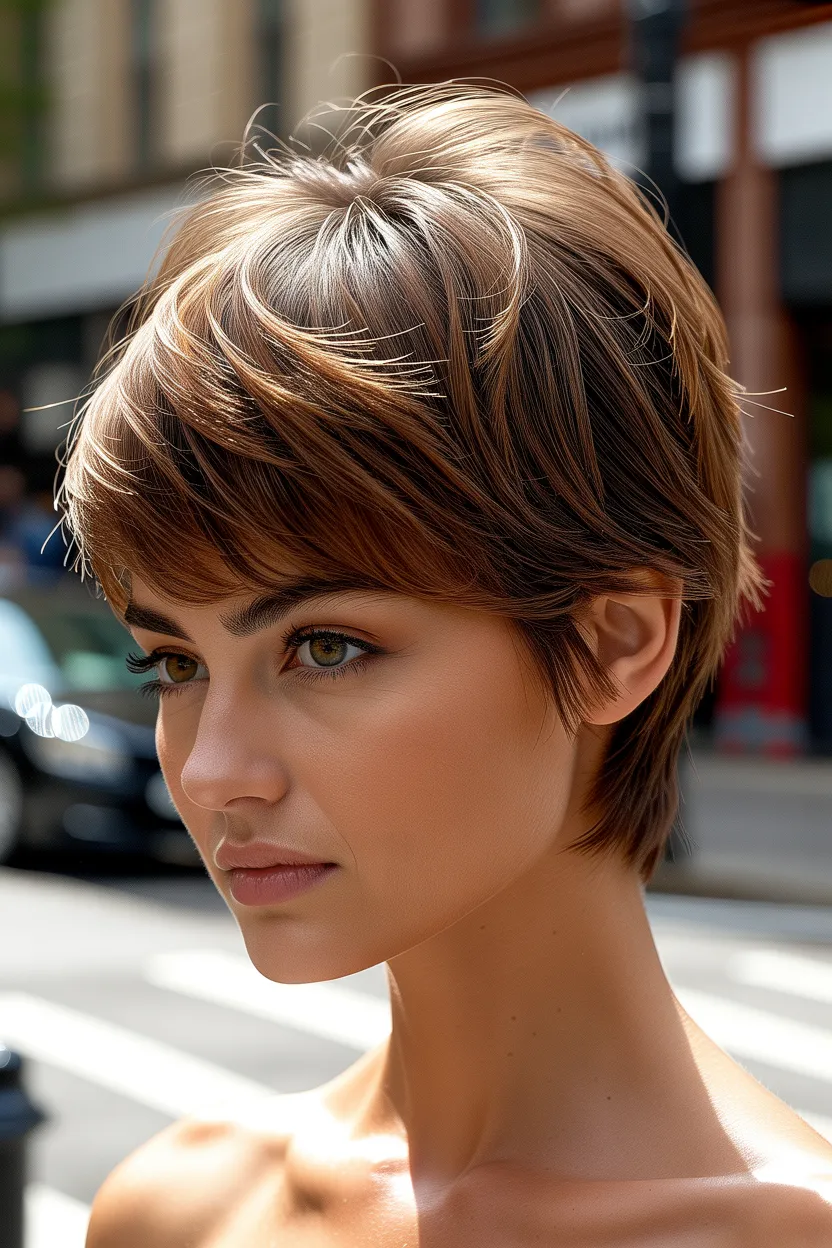 grown out pixie