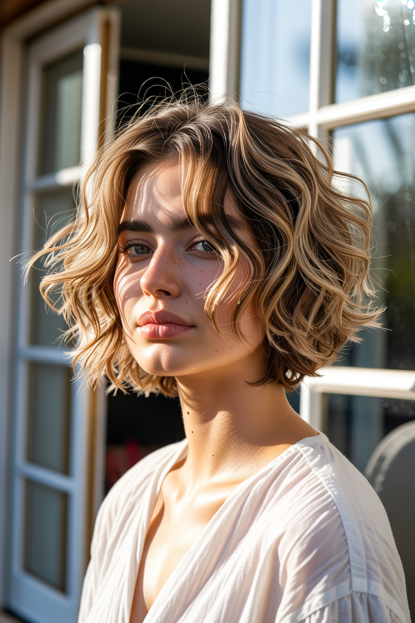 messy bedhead bob