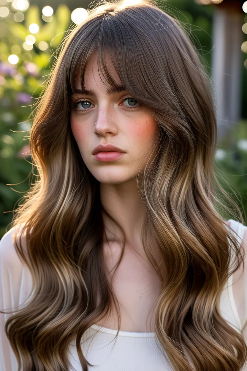 long curtain bangs