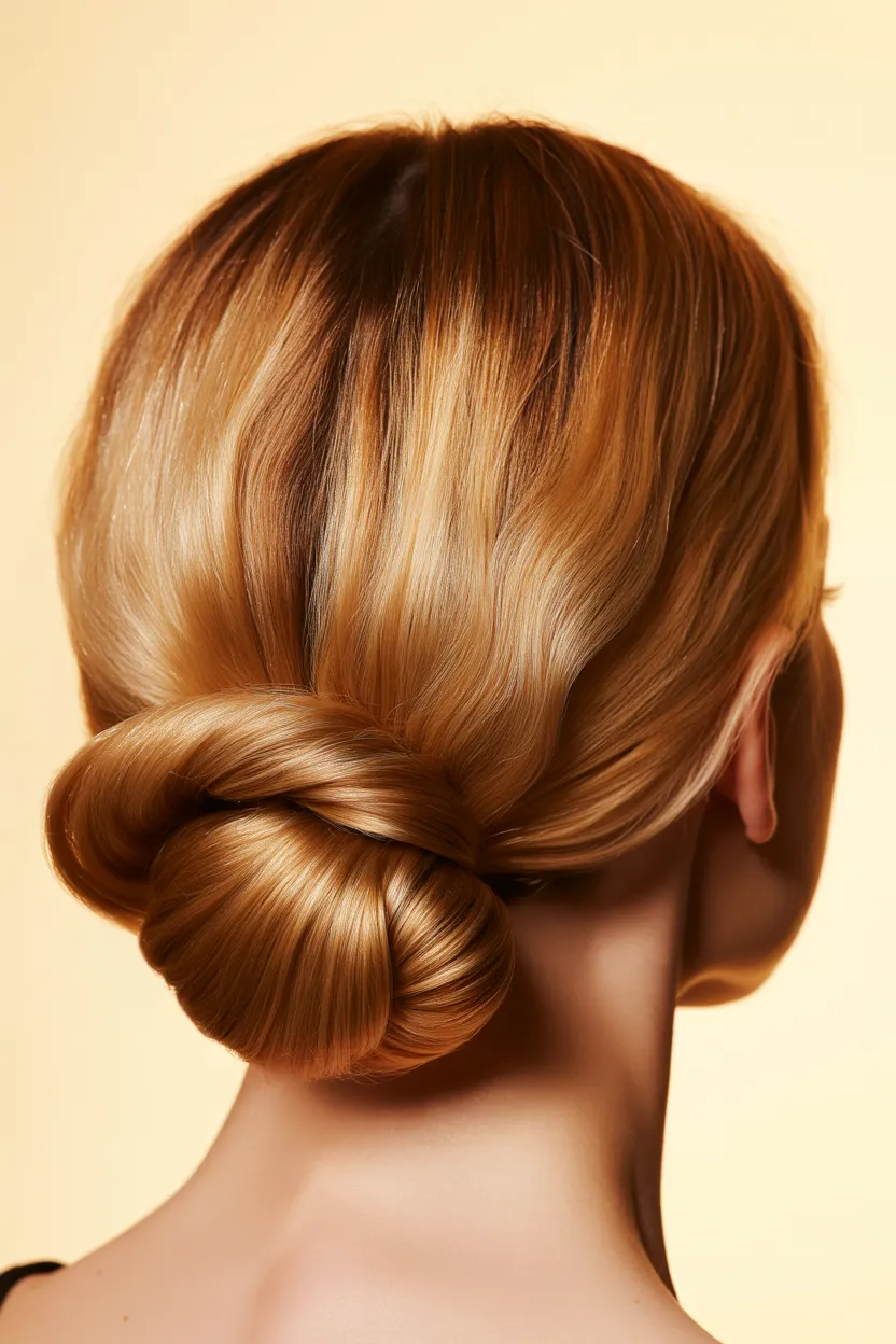 sleek french twist