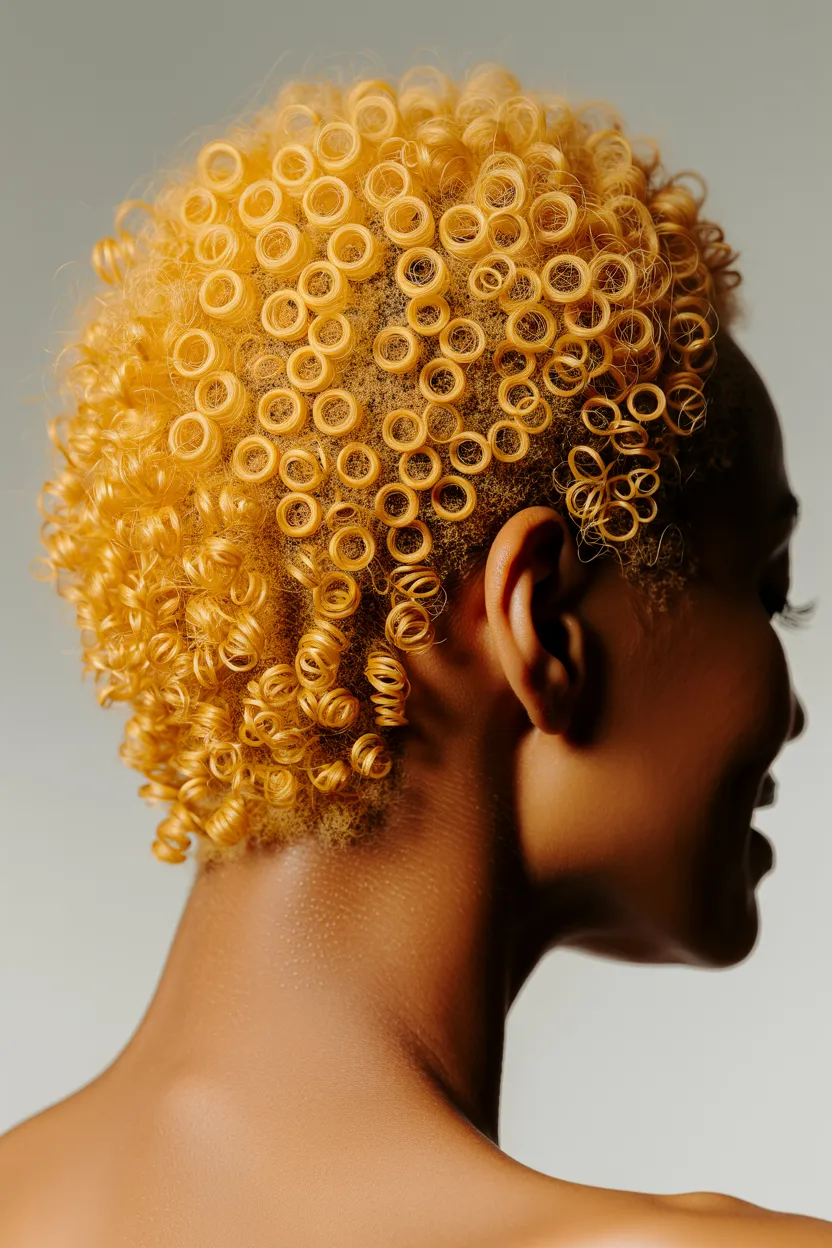 honey blonde defined rings