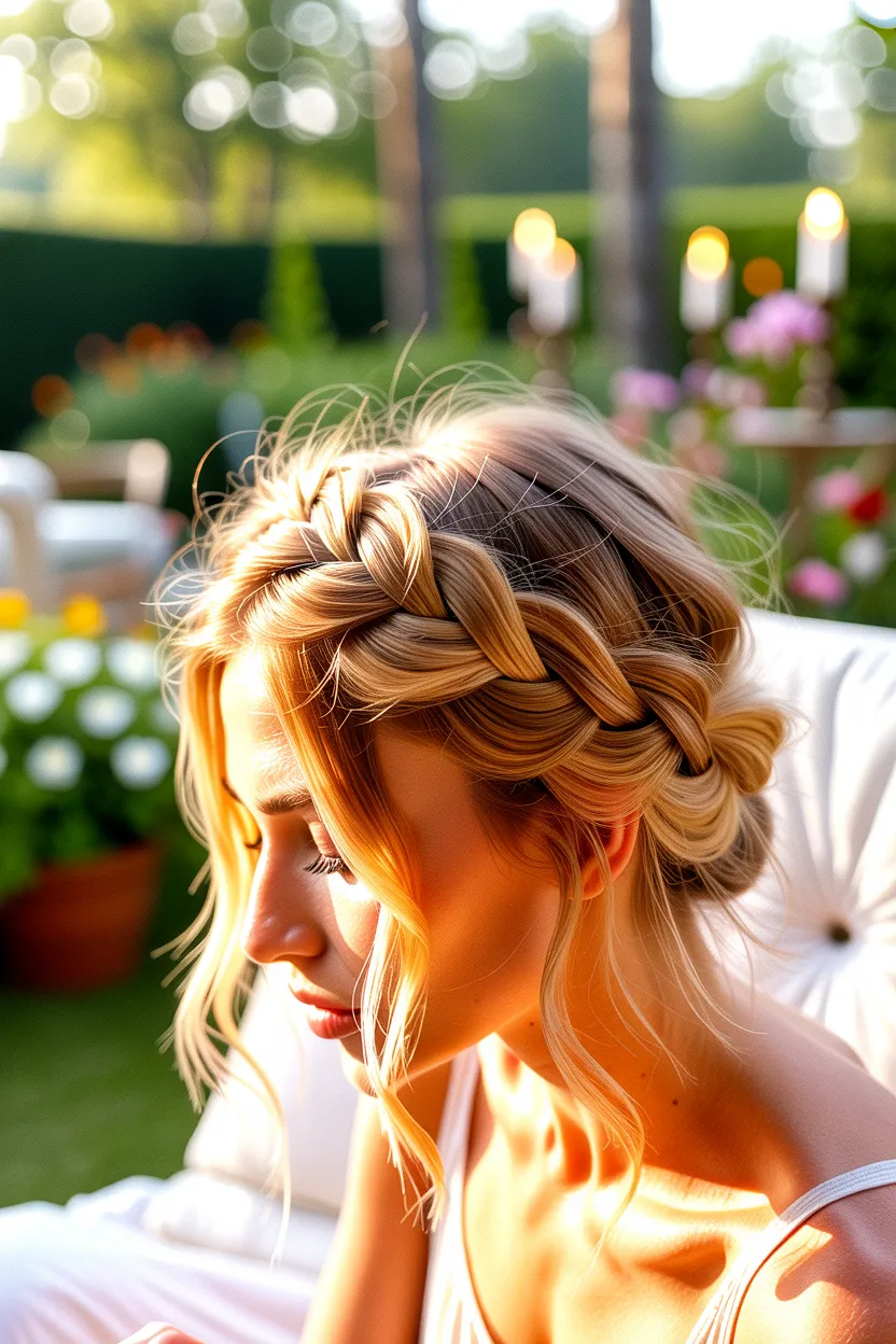 braided crown style