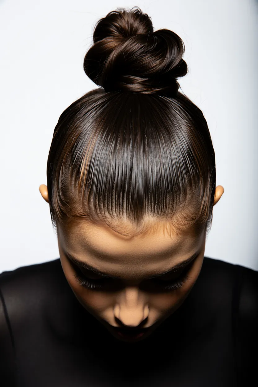 polished top knot
