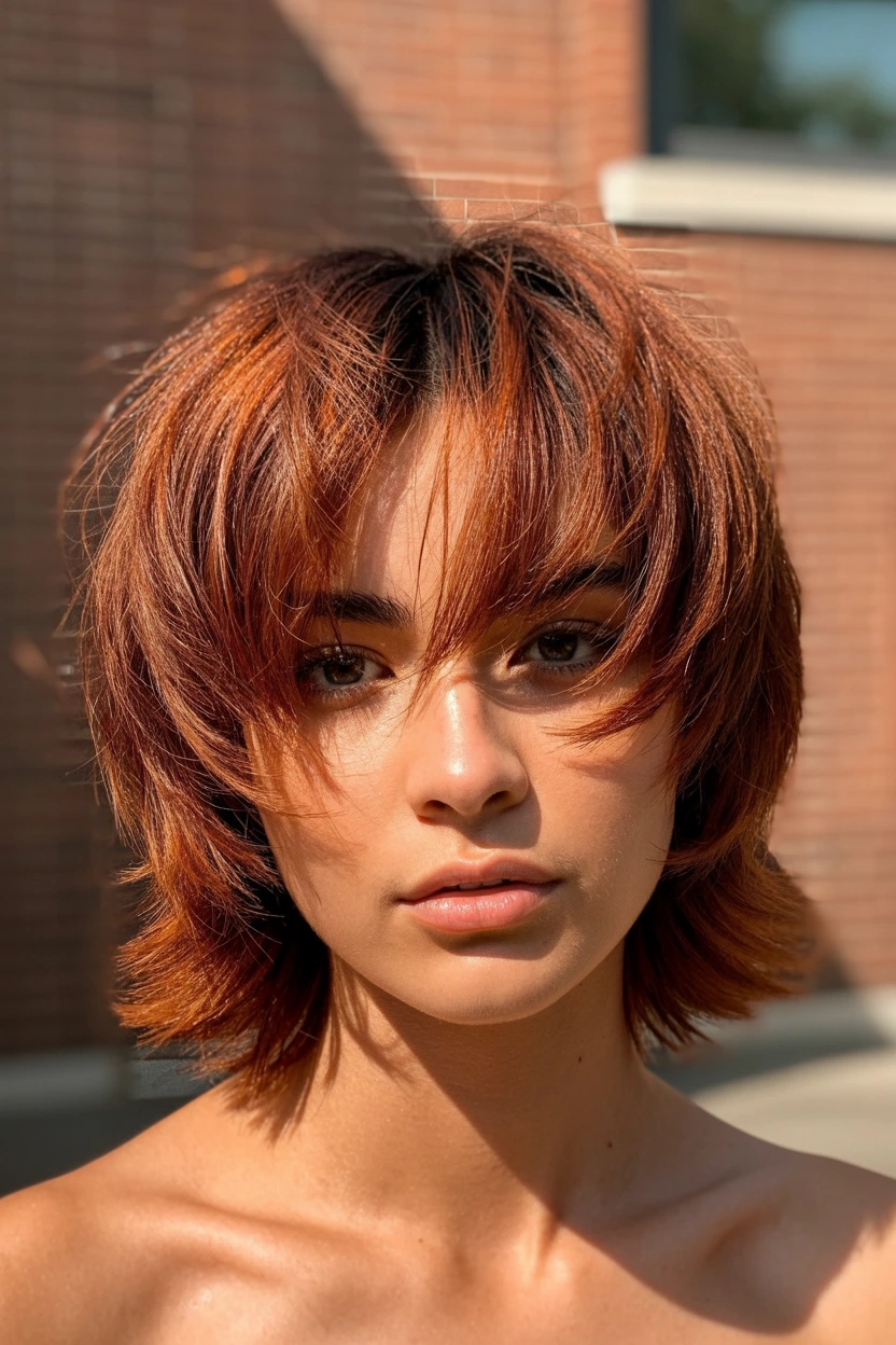 burnt orange fox shag