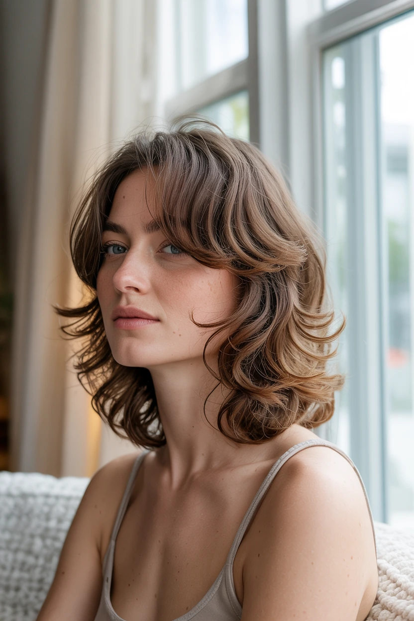 air dried casual texture