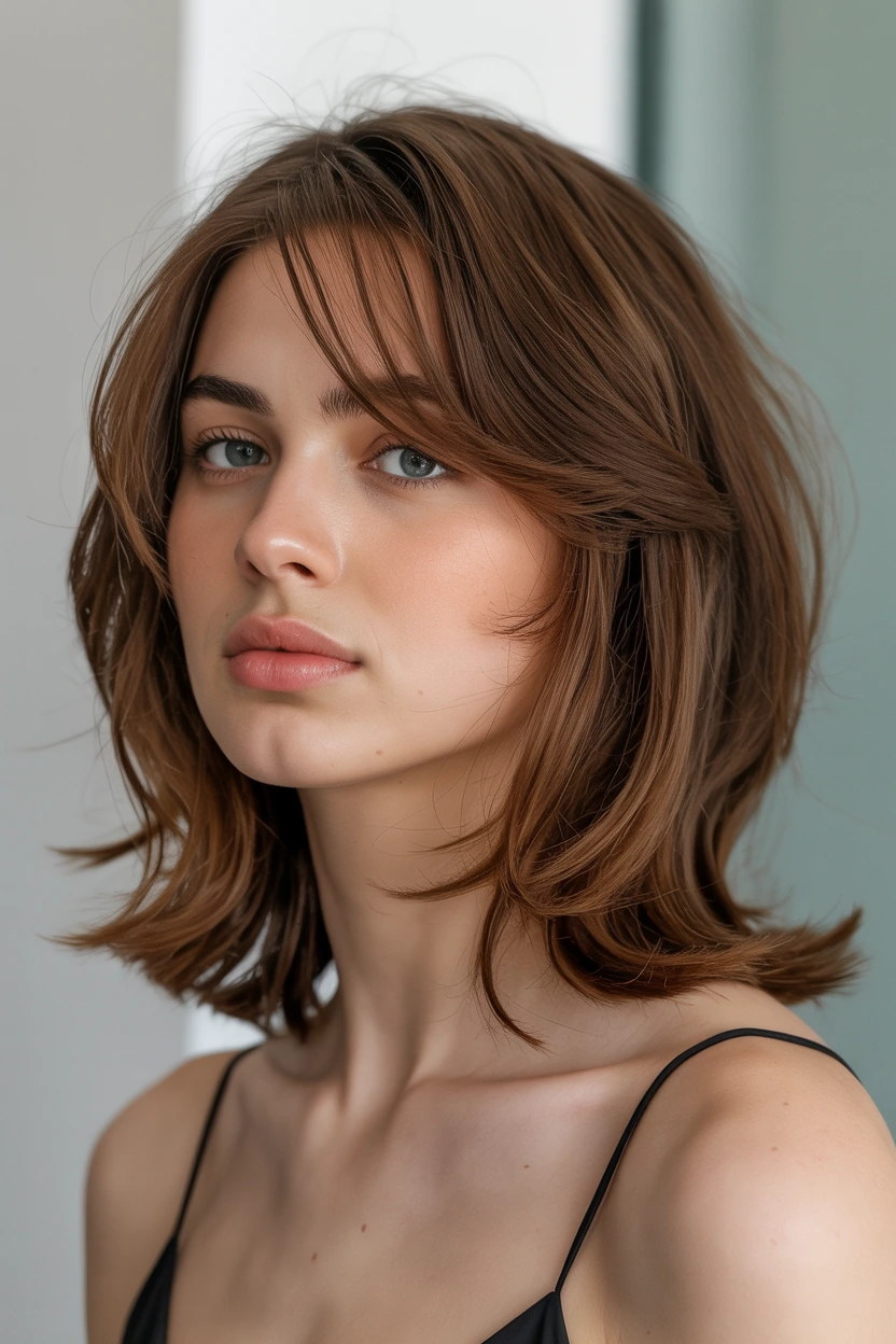 layered shoulder cut