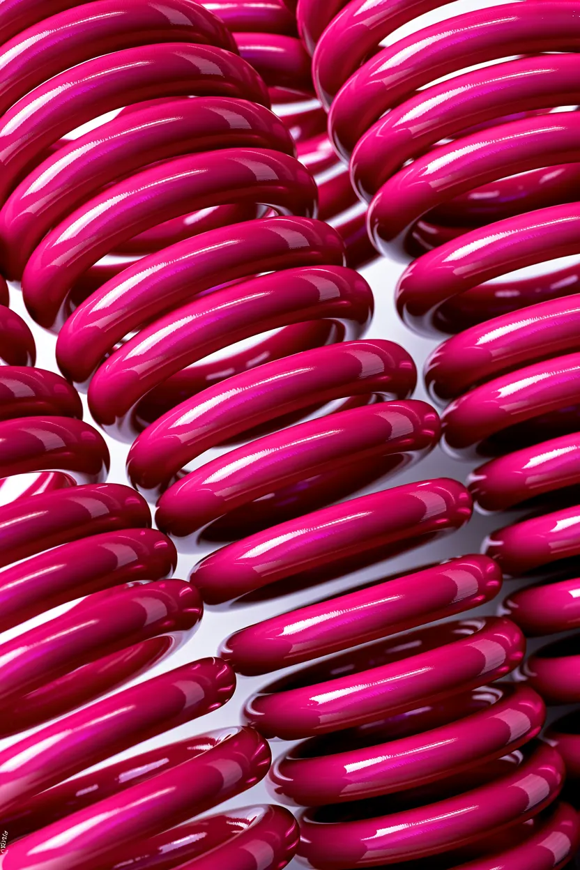 bold fuchsia statement ringlets