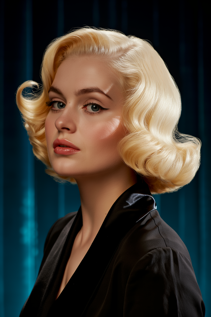 vintage hollywood bob