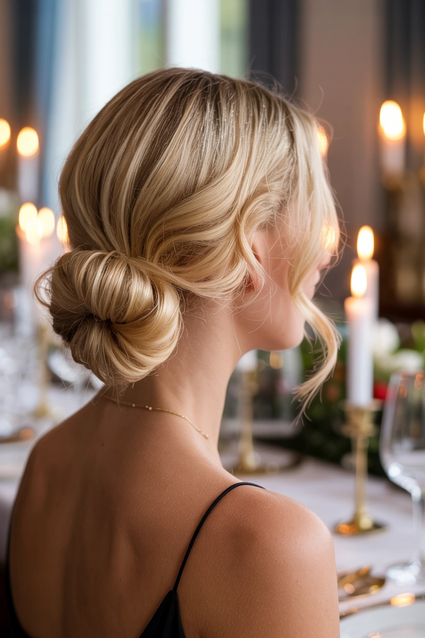 soft glam bun