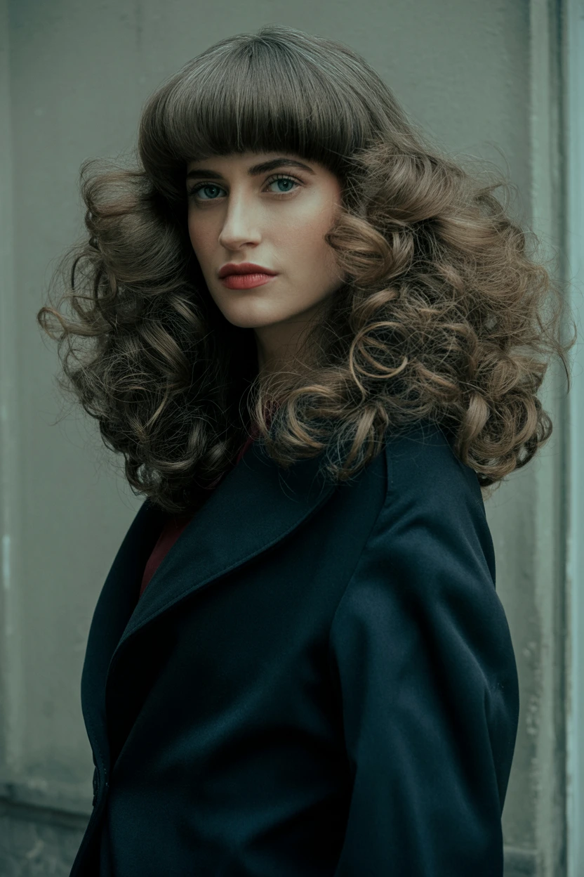 heavy fringe long layers