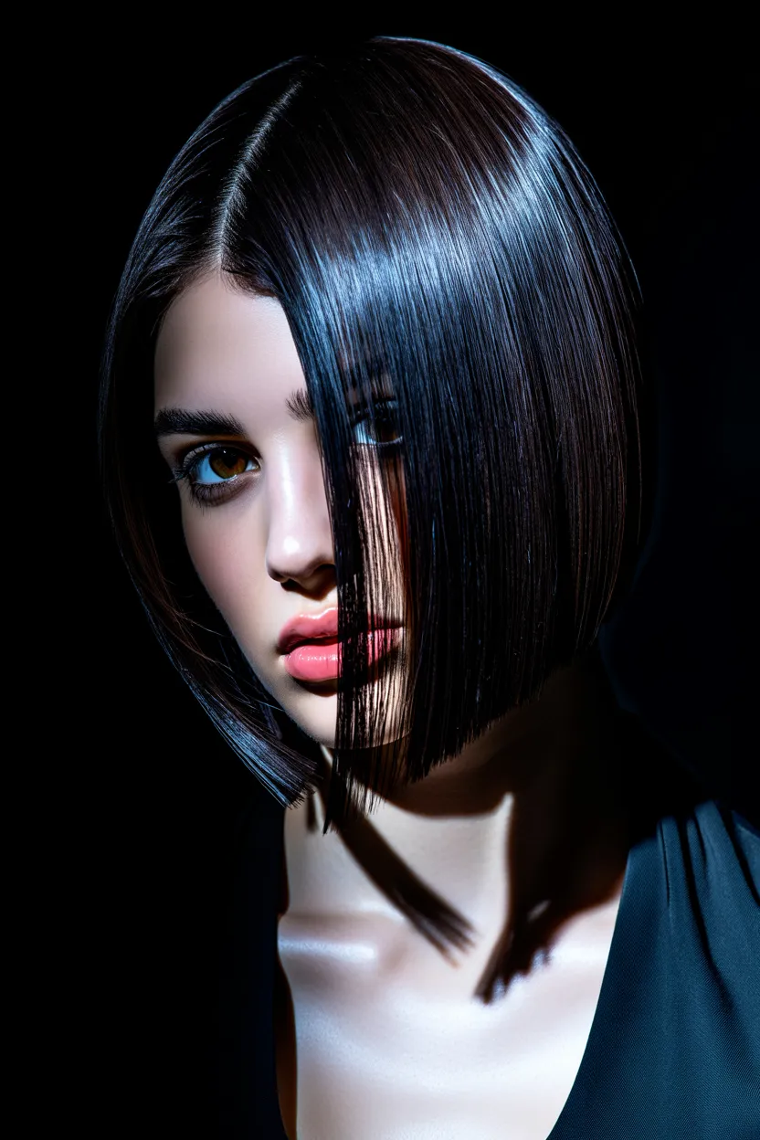 sleek angle bob