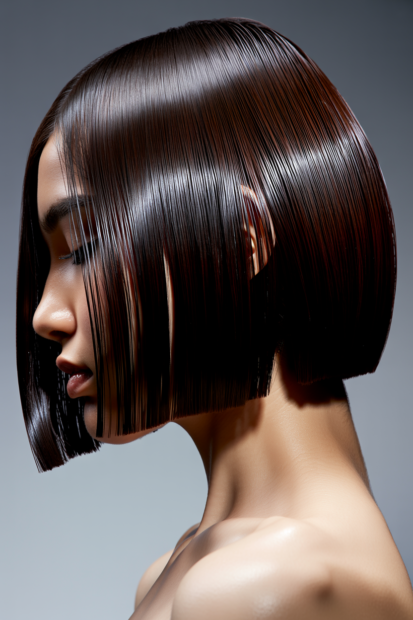 glass hair bob