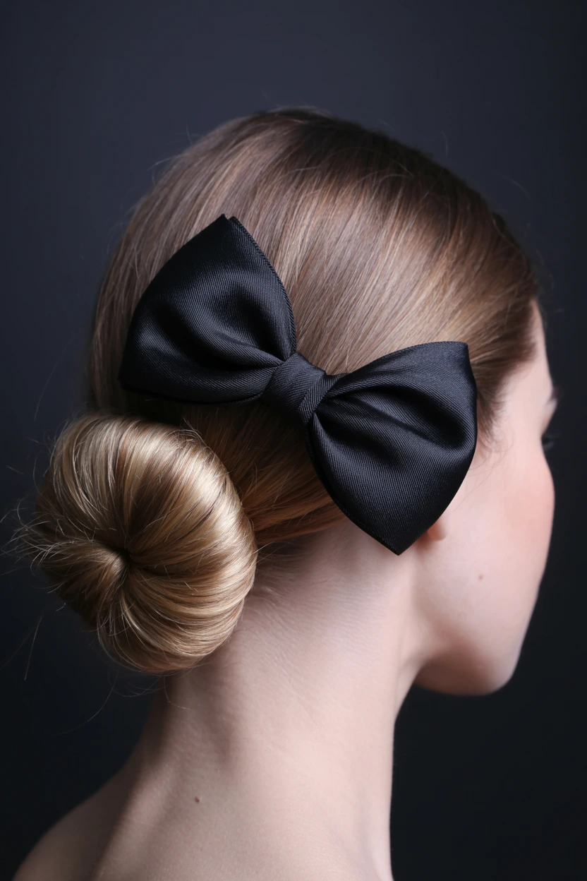 monochromatic ribbon french twist