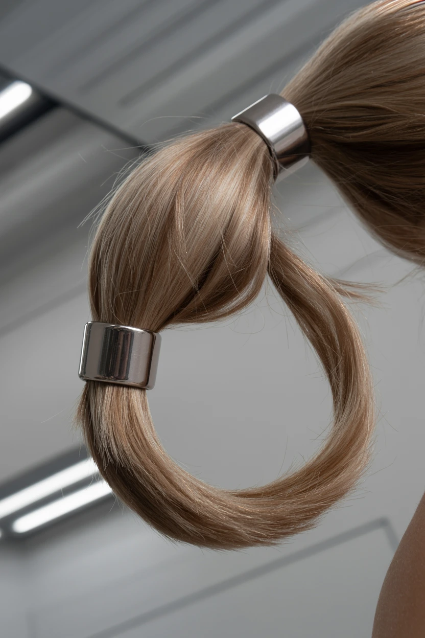 structured loop ponytail