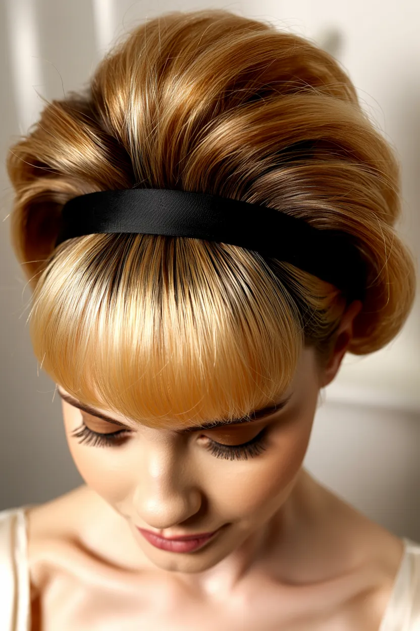 classic bouffant updo