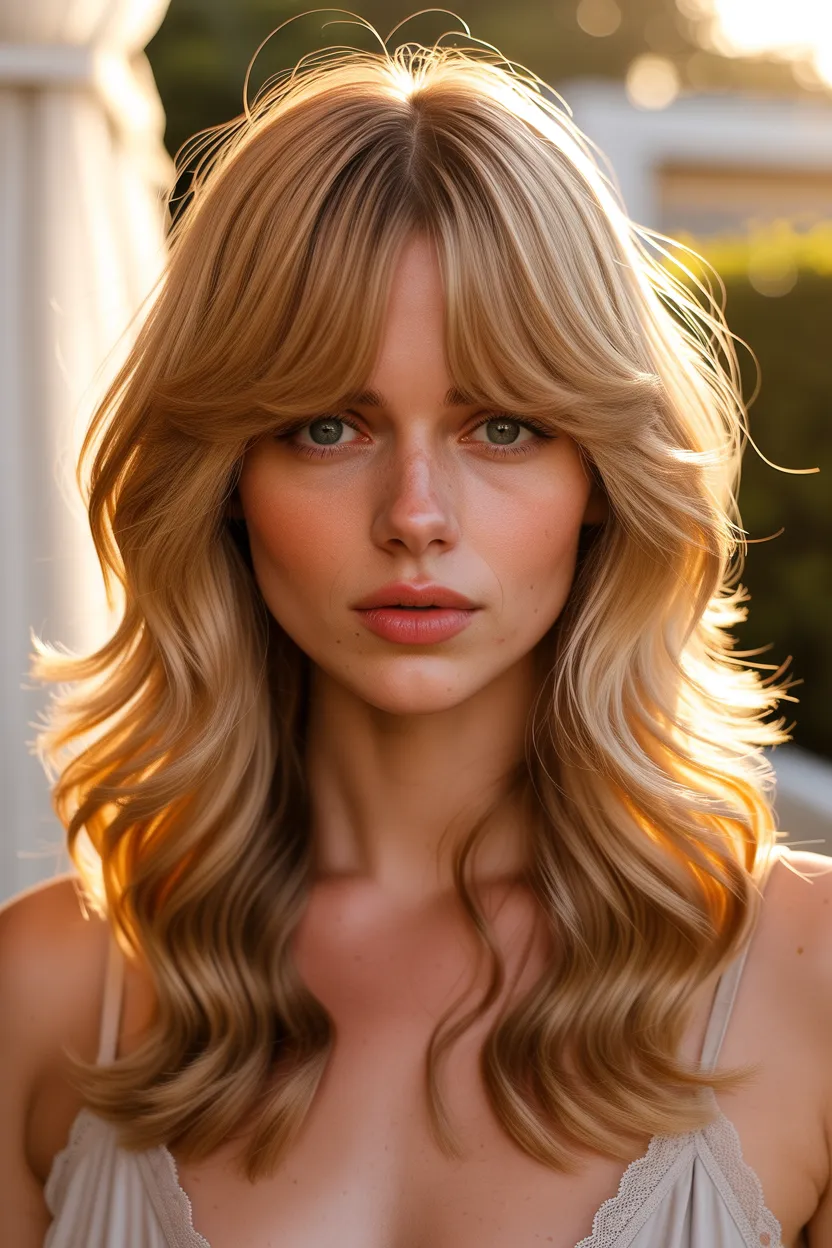 classic curtain bangs