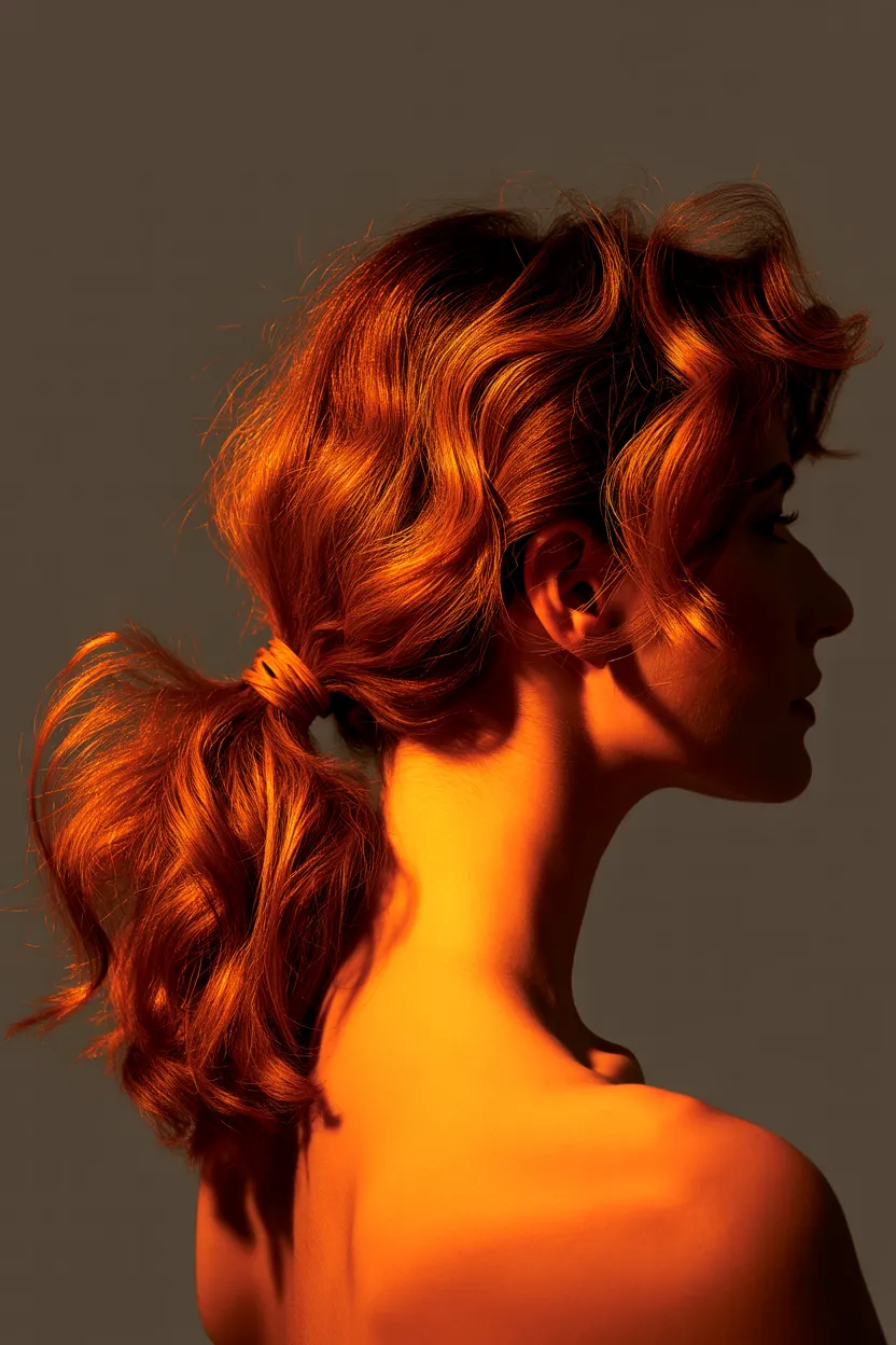 textured ponytail