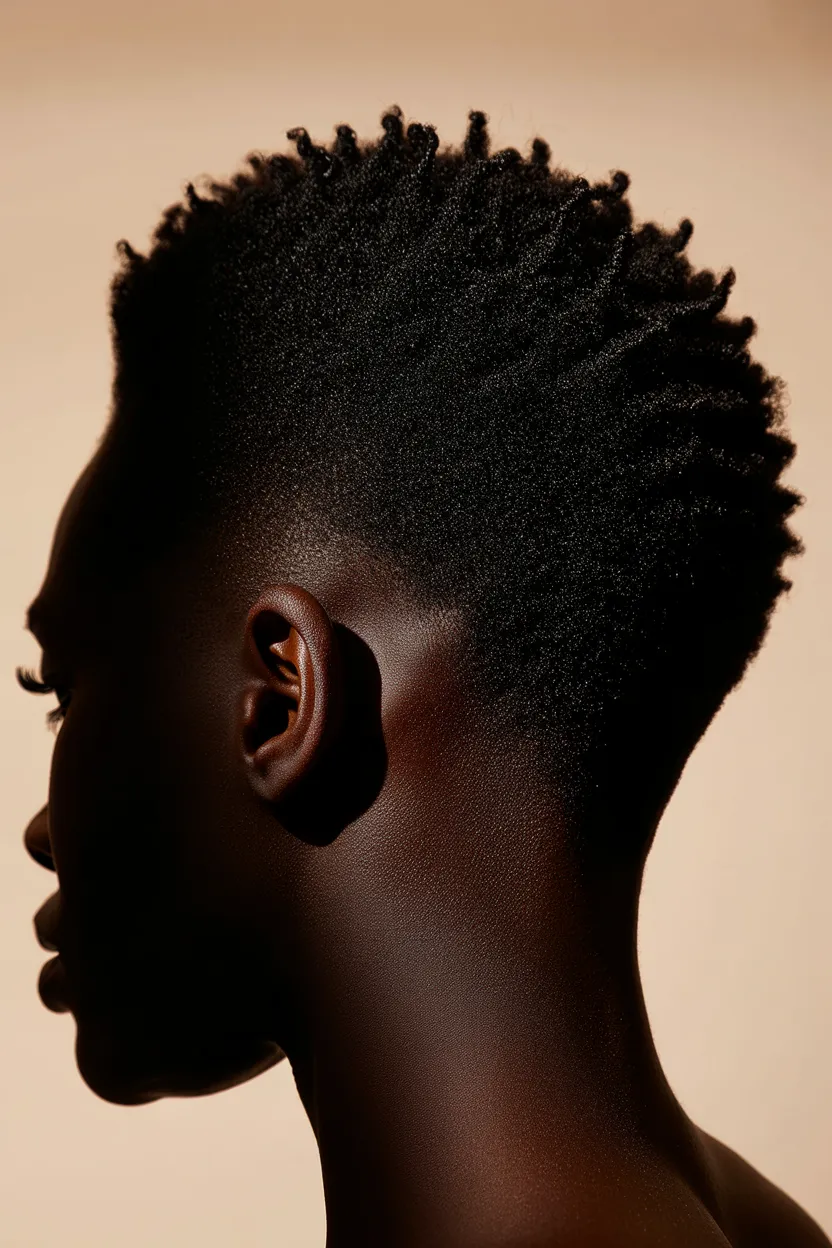 tapered afro pick face-frame