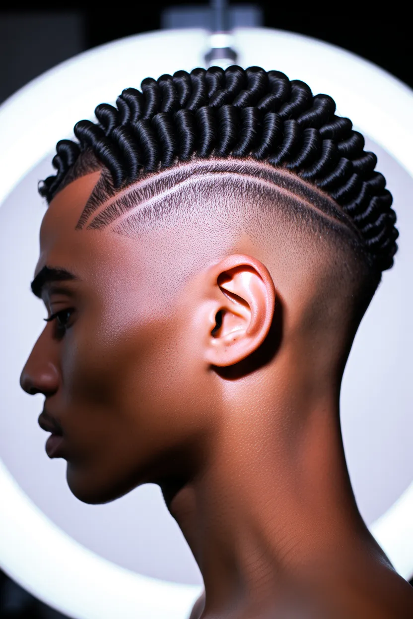 cropped side shaved coils