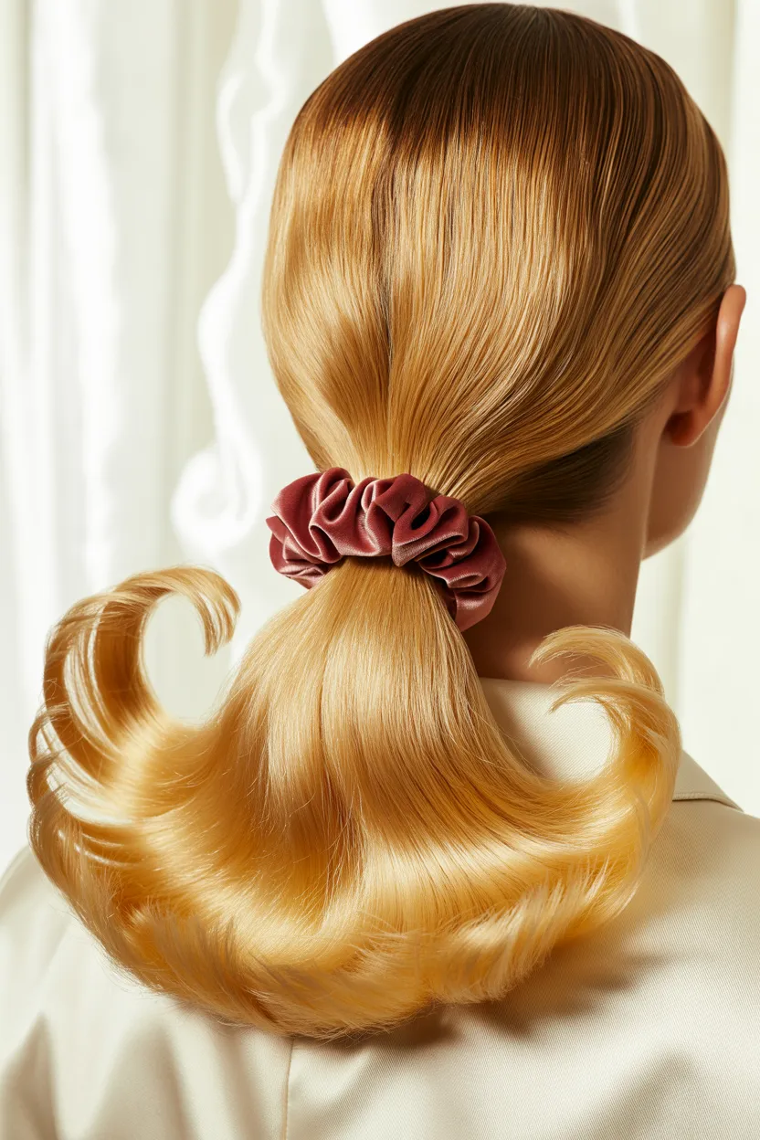 retro ponytail flick