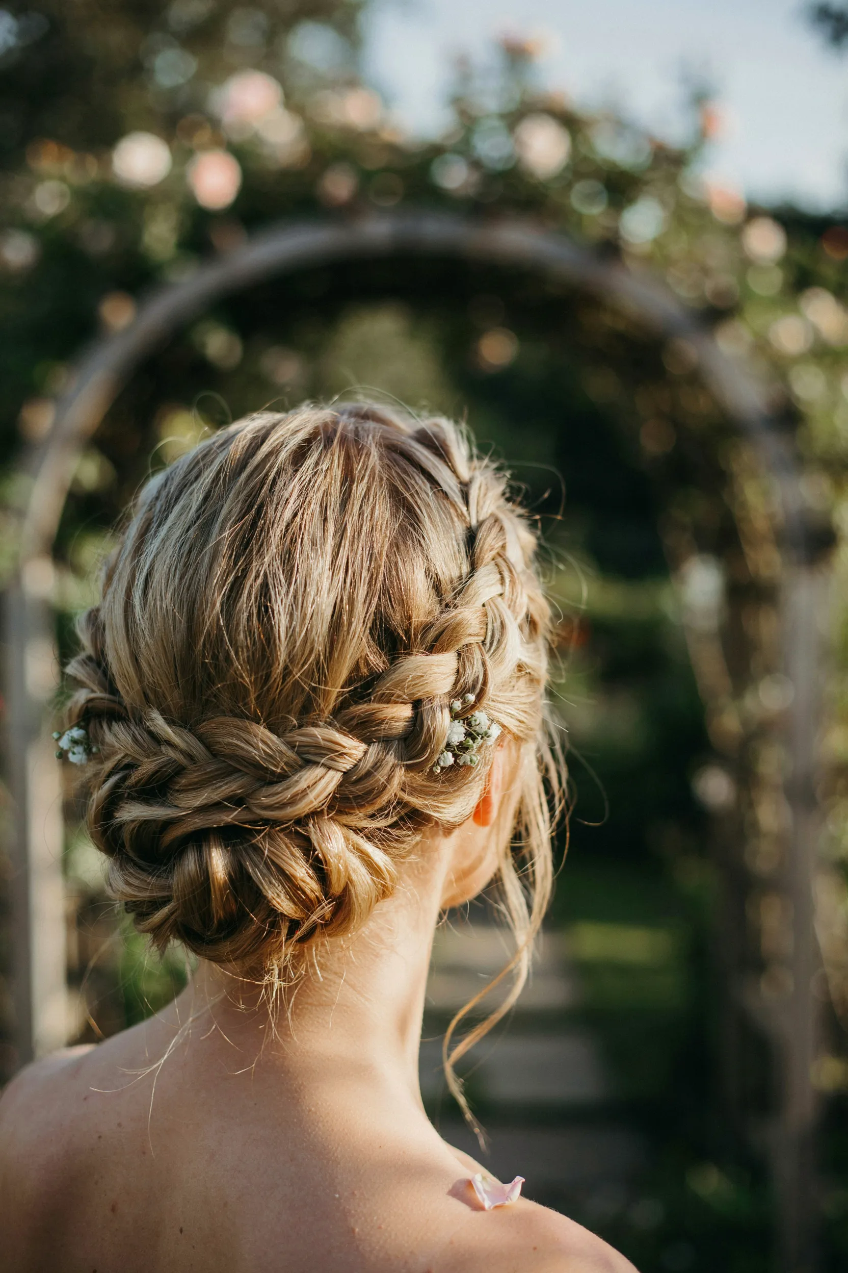 sun-kissed braided crown