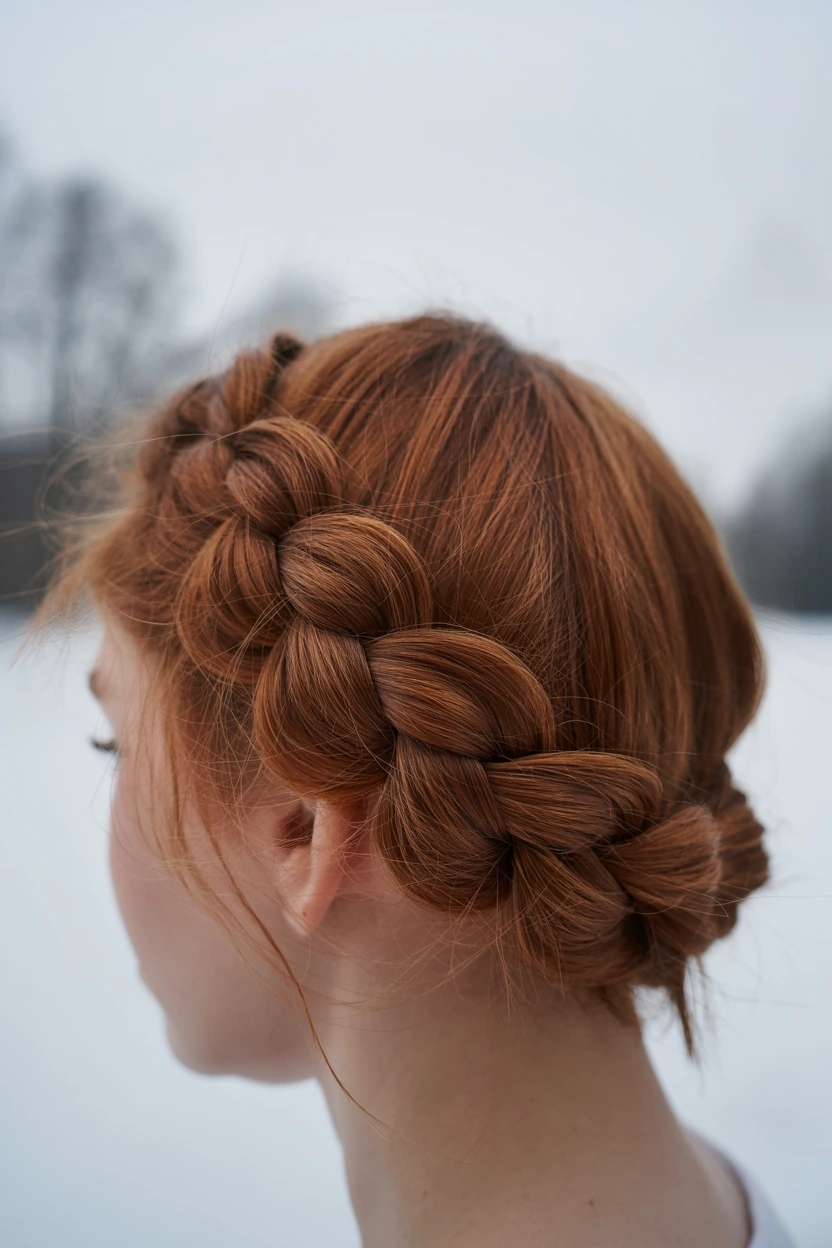 braided crown updo