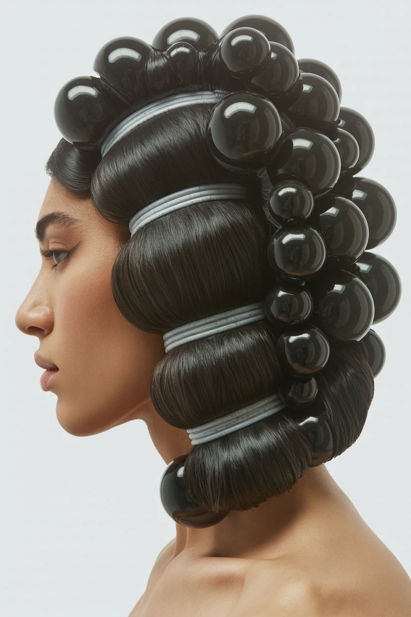 asymmetric bubble mane