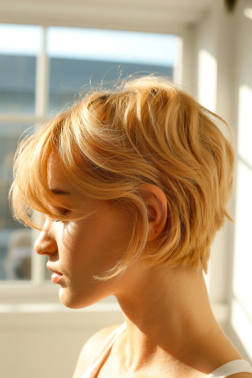honey blonde wispy ends